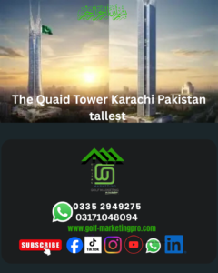 The tallest tower of Pakistan Quaid Tower Karachi